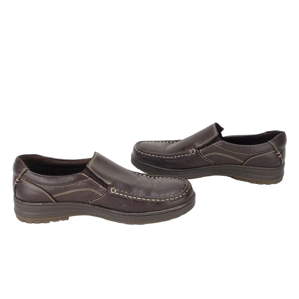 Bruno Marc Men's Loafers Dark Brown Classic Slip On Lightweight Shoes Size 10